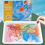 マーブリング ペイント アート キット 水彩落書きセット ウォーターマーブリングセット DIY フローティングウォーターペインティング 絵画キット クラフトキット ペイントぬりえツール 落書きの絵 落書きおもちゃギフト アーティスト 学生 大人 子供用 (12色)