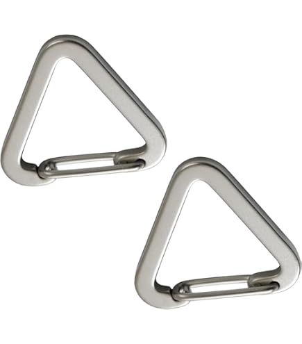 Rpalace トライアングル カラビナ 2個セット】 トライアングル カラビナ 三角形 キーホルダー