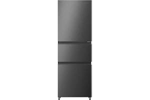 Hisense HR-K280LS Refrigerator, Width 21.7 inches (55 cm), 295 L), Automatic Defrost Central Vegetable Chamber, Quiet Design, Right-Opening, 3-Door, Large Capacity, Space Gray