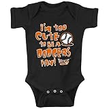 San Francisco Giantsファン。I ' m Too CuteブラックOnesie ( nb-18 m )または幼児用Tシャツ( 2t - 4t ) ブラック