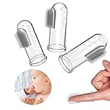 niceeshop ( TM ) 3pcs指歯ブラシケース、セット、ソフトシリコンマッサージャーGentle Care幼児& Toddlers &子供の