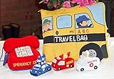 布絵本MY ABC TRAVEL BAG/SCHOOL BUS&布のおもちゃ　アクティビティトイ・エマジェンシーテレフォン　プレイ&ラーンギフトセット