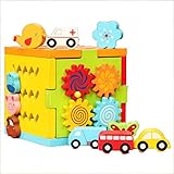 木製 多機能 知育玩具 型はめ パズル 迷路 歯車 木のおもちゃ 子供 男の子 女の子 赤ちゃん ベビー 出産祝い 誕生日プレゼント