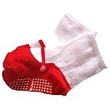 Nice Days（ナイス　ディズ）　ベビーソックス　　靴みたい　滑り防止　3色　赤　バラ色　黒 (赤)