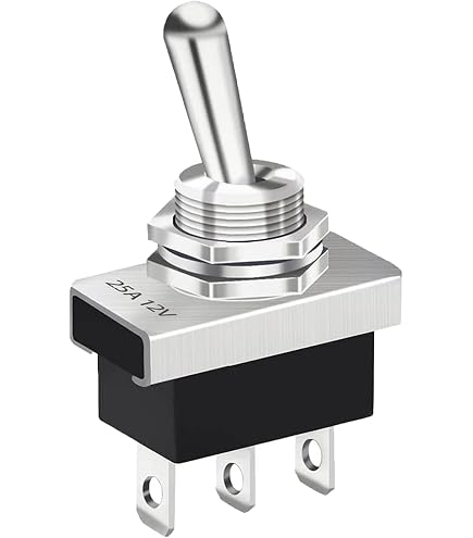 Amazon.co.jp: KILIGEN メタルオン/オフ/オントグルスイッチ 25A 12VDC