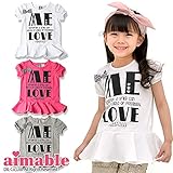 (エマーブル)AIMABLE 初夏'15 ぺプラム半袖Tシャツ 120 グレー