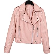 D&G■フリルライダースレザージャケット　レディース38　ドルガバ　ピンク D&G□フリルライダースレザージャケット レディース38 ドルガバ