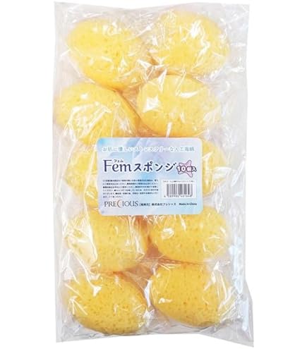 Amazon.co.jp: トイズファンの天然海綿 女性用 海外直輸入品 パフ