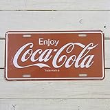 コカコーラCOKE ライセンスプレート (英語・ロゴ)