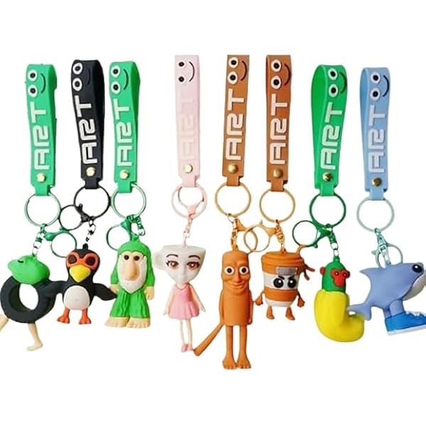 Amazon.co.jp: トゥントゥントゥンサフール キーホルダー 8個