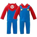 スーパーマリオ ルイージ 変身 なりきりスーツ セットアップ Super Mario パジャマ 男の子 男児 j-mro01 80cm マリオ