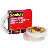 Scotch T963600 Clear #600 MultiTask Tape, 1/2" x 72 yd. (Pack of 72) [並行輸入品]