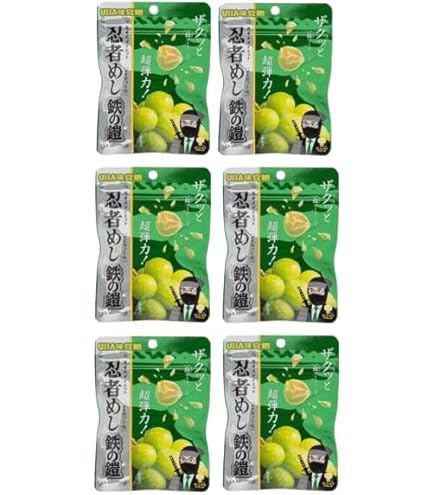 Amazon | UHA味覚糖 忍者めし 鉄の鎧マスカット味x5 [販路限定]UHA
