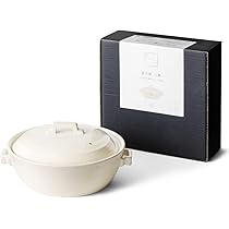 Amazon｜アンドエヌイー(&NE) 萬古焼 土鍋 ハレとケ 白 8号 日本製 2-3