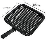 spares2go Small Squareグリルパン、ラック&取り外し可能ハンドルfor AEGオーブン調理器
