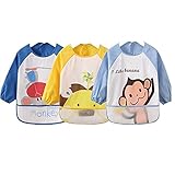 食事用スタイ エプロン ポケット付き 防水 かわいいデザイン家で 保育園にもピッタリ ベビー 赤ちゃん 男の子 女の子 お食事エプロン よだれかけ (E)