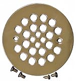 Plumbest D41-102 Shower Stall Drain, Polished Brass by Jones Stephens