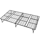 タンスのゲン 【完成品】 折りたたみベッド パイプベッド シングル 【簡単組立て！持ち運び楽々】 4つ折り コンパクト耐荷重120kg 頑丈設計 メッシュ構造 フットガード付き 軽量 ブラック 21300131 00 【63451】