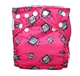 Charlie Banana Reusable 2 in 1 Cloth Diaper, Robot Girl by Charlie Banana [並行輸入品]
