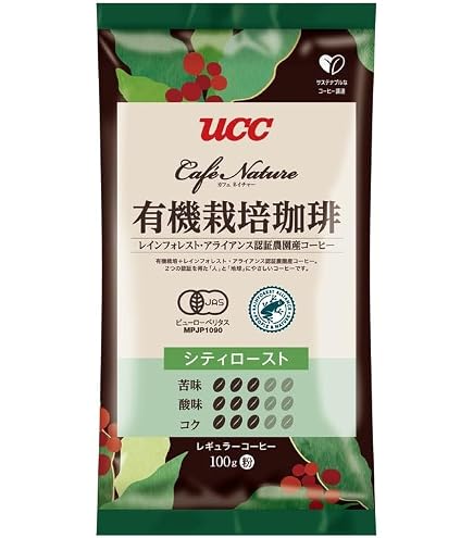 Amazon | UCC 有機栽培珈琲 ダークロースト(豆) 500g | 有機栽培珈琲