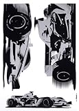Brewster Komar FS17014 Peel & Stick Speed European Wall Decals [並行輸入品]