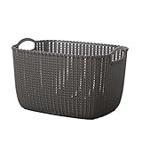 ランドリーバスケット　収納バスケット　ニットスクエアバスケット　多用途