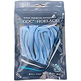 [NODC] D シューレース SHOELACES 靴紐 120cm 140cm DUNK ワイド オーバル 丸紐 無地 靴ひも 平紐 楕円 (140cm, ライトグリーン)