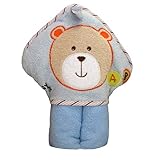 Kidiway Hooded Towel, Blue Bear by Kidiway