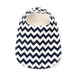 The Ellie Rose Extra Absorbent Phoebe Bib, Navy Chevron by The Ellie Rose, LLC [並行輸入品]