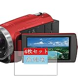 4枚 Sukix フィルム 、 ソニー SONY ビデオカメラ Handycam HDR-CX680 向けの 液晶保護フィルム 保護フィルム シート シール（非 ガラスフィルム 強化ガラス ガラス ケース カバー ） new version