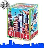 Citiblocs 54 Piece Color Wooden Building Bloc Set (CTB54) Red & Blue by Citiblocs [並行輸入品]