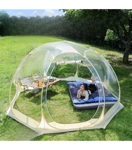 Amazon.co.jp: 透明バブルテント ポップアップガゼボ | ポータブル