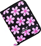 ハンナフラ(Hanna Hula) 母子手帳ケース(マルチケース) LLサイズ レトロフラワーピンク