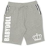 BABYDOLL（ベビードール） 箔プリント王冠ハーフパンツ(トップス別売り) 男女兼用 S グレー