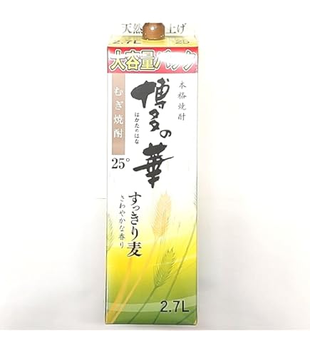 Amazon.co.jp: 福徳長 博多の華 麦 パック [ 焼酎 25度 福岡県 1800ml