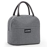 保冷バッグ お弁当 ランチバッグ 小型 環境保護 断熱 軽量 防水 洗える (グレー)