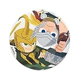 マーベル 缶バッチ φ7.5cm Thor&Loki SPTB574