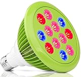 LED植物育成ライト E26水耕栽培ランプ 630nm:660nm:460nm LED使用 小型スポットライト 室内栽培 電照菊
