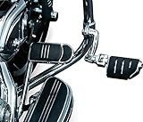 Kuryakyn 7555ロングホーンオフセットトライデントデュアルペグ1-1 / 4"クランプ