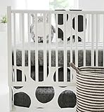 New Arrivals 2 Piece Crib Bed Set, Spot on Charcoal by New Arrivals
