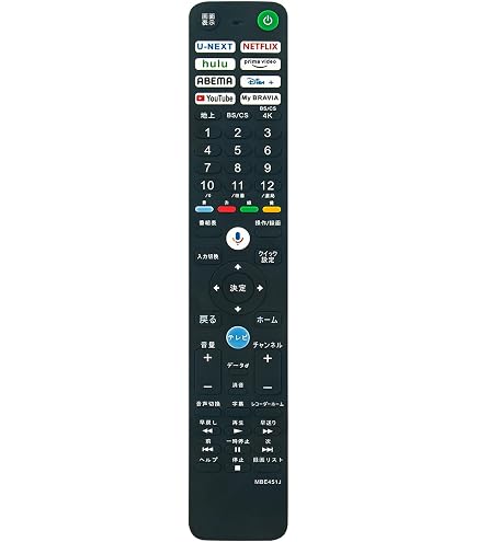 Amazon | テレビ用リモコン RMF-TX451J 音声機能付き fit for SONY