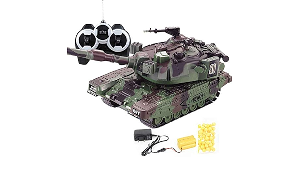Amazon Co Jp 2 7ghz Rcメインバトルミリタリータンククローラービークルパンツァータンクジャーマンタイガーiサウンド 回転タレット キャノン砲時のリコイルアクション ホビー