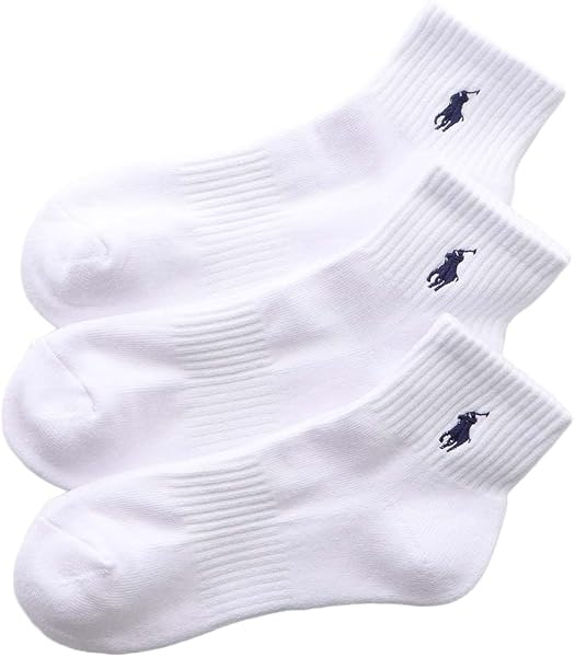 POLO RALPH LAUREN ソックス【3足セット】ポロラルフローレン メンズ レディース 足底パイル アーチサポート 多色 ショートソックス 93246604/92009604ユニセックス大人 - 1