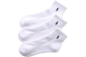 Polo Ralph Lauren 93246604/92009604/92009604 Socks, Set of 3, Men's, Women's, Foot Pile, Arch Support, Multicolored