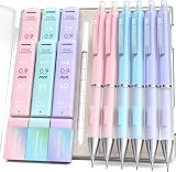 Four Candies 0.9mm シャープペンシルセット - 6本のかわいい鉛筆と360本のHB/2B芯リフィル、3本のパステル消しゴムと9本の消しゴムリフィル、学生のための審美的な学用品。