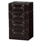 チェスト MCH-6004DBR 4934257209212 ダークブラウン 収納 (代引き不可) 主材：MDF 合成皮革