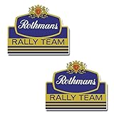 Rothmans RALLY TEAM ロスマンズ ステッカー デカール 並行輸入 (縦 7.2cm 横 8.9cm)
