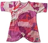 ikue　ベビーガーゼ肌着Baby Onesie　Animal camo Pink