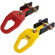 JB64 APIO タクティカルバンパー用 リア牽引フック　イエロー APIO アピオ タクティカルバンパー装着車用リア牽引フック9mm厚