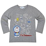 ドラえもん 長袖Tシャツ ロンT 秋物 子供用 fo-nt02 90cm グレー